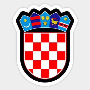 Croatia coat of arms Sticker